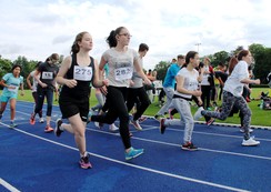 Foto von Diana beim 800m-Start