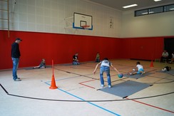 Foto vom Schnuppertraining Torball