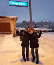 Foto von der Ankunft in Rovaniemi (vergrößerte Bildansicht wird geöffnet)