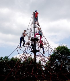 Foto der SchülerInnen im Wienburgpark