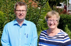 Foto des BO-Teams mit Gisela Albers und Edgar Raufeisen