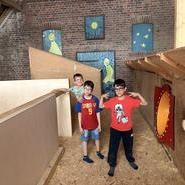 Foto Kinder auf dem Heuboden (vergrößerte Bildansicht wird geöffnet)