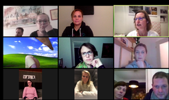 Bildschirmfoto der Teilnehmer der Videokonferenz