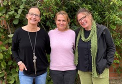 Foto von Katja Hemmers, Sandra Schärich und Susanne Keller (v.l.)