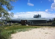 Foto von U-995 einem U-Boot in Laboe (vergrößerte Bildansicht wird geöffnet)