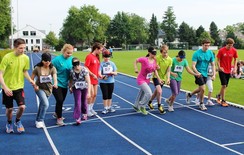 Foto von Fatma beim 800m-Lauf