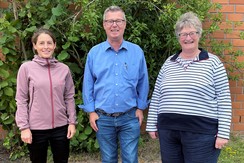 Foto des BO-Teams mit Céline Schröder, Gisela Albers und Edgar Raufeisen