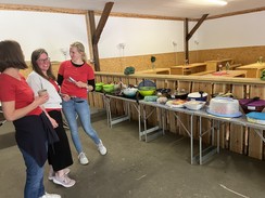 Foto vom großen Buffet-Tisch