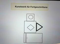 Bild von erstelltem Roboter aus Formen.