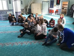 Foto der Gruppe in der Zentralmoschee